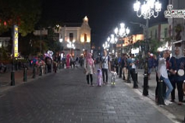 Malam Tahun Baru, Kota Lama Semarang Bebas Kendaraan