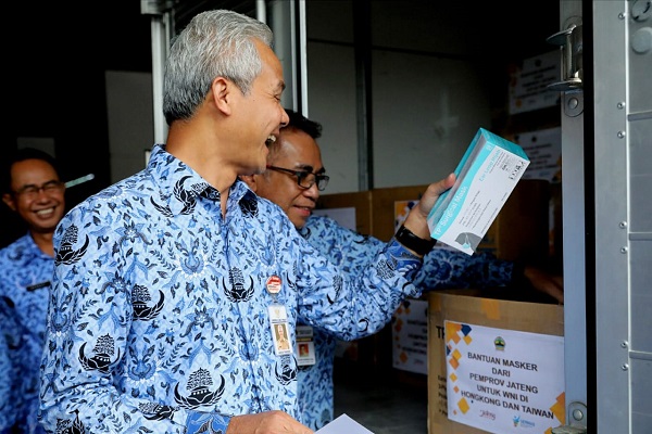 Jateng Kirim 41.250 Masker untuk Antisipasi Virus Corona di Hongkong, Taiwan, dan Singapura