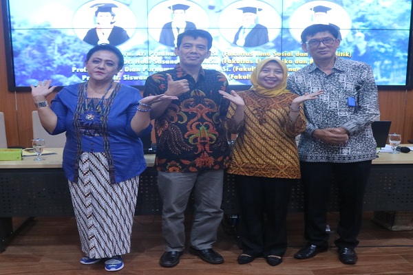 Awal 2020, Undip Semarang Kukuhkan 4 Guru Besar