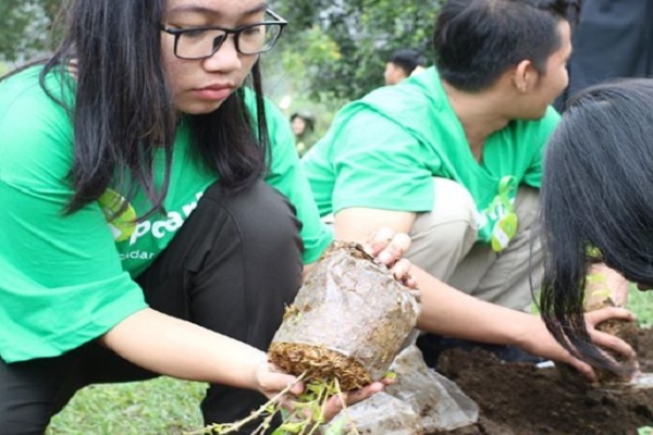 Pasukan Prince Darling Tanam Pohon di Candi Gedong Songo Semarang