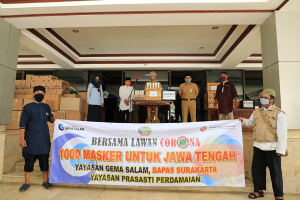 Mantan Napi Teroris Sumbang 1.350 Masker di Jateng