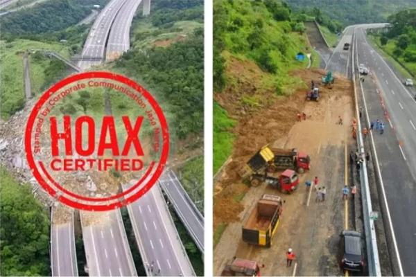 Foto Longsor Tol Semarang-Solo di Medsos Dibilang Hoaks