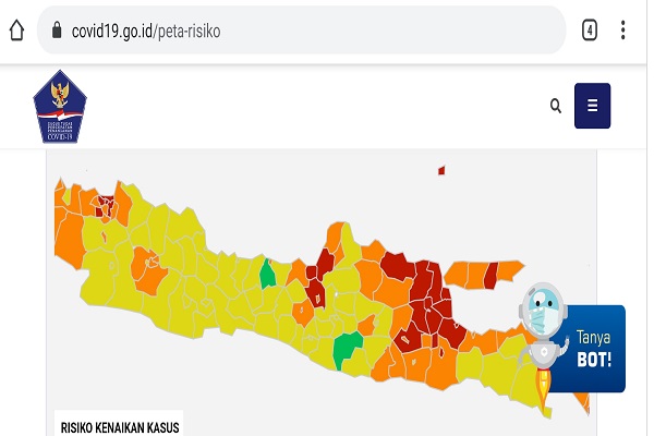 Gubernur Ganjar Klaim Zona Merah di Jateng Tinggal 2 Daerah