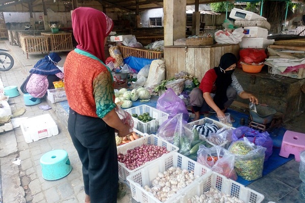 Terapkan Protokol Kesehatan, Pasar Glendoh Purwodadi Kembali Dibuka