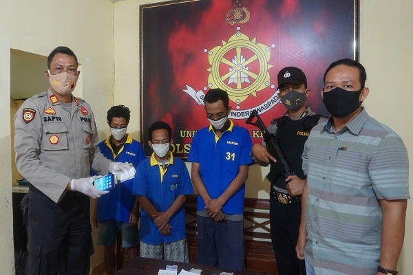 Berjudi Pakai Aplikasi HP, 3 Orang di Penawangan Grobogan Diringkus Polisi