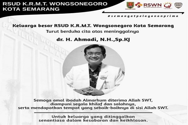 Lagi, Dokter di Semarang Meninggal Dunia Akibat Covid-19