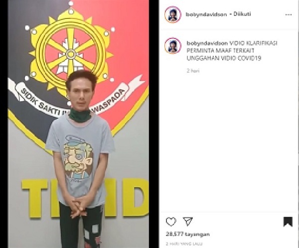 Di Depan Lambang Reskrim, Bobyndavidson Klarifikasi Aku Ora Percoyo Korona