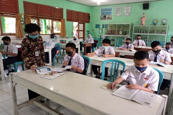 Masih PPKM, SMP di Kabupaten Semarang Gelar Pembelajaran Tatap Muka
