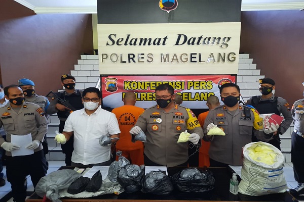 Dijual Via Medsos, 308 Kg Obat Mercon di Magelang Disita