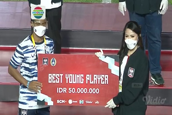 Pemain PSIS Pratama Arhan Jadi Pemain Muda Terbaik Piala Menpora 2021