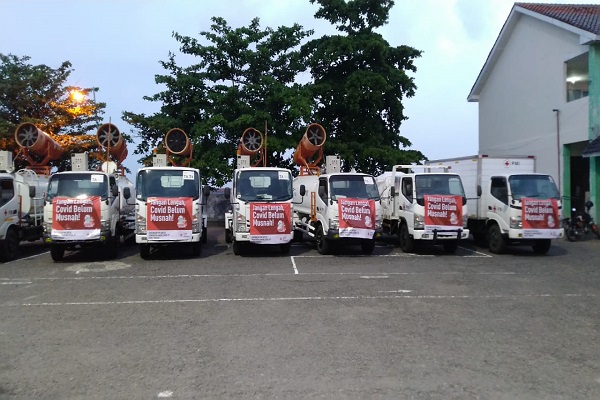 Lonjakan Covid-19, PMI Jateng Terjunkan 8 Unit Mobil Gunner