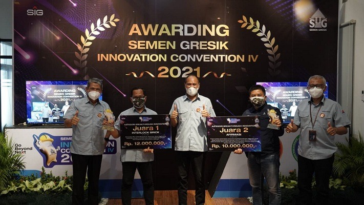 Semen Gresik Beri Penghargaan Inovator Terbaik di Ajang SGIC IV 2021