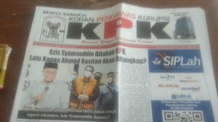 KPK Ingatkan Koran Berlogo Mirip Lembaganya  