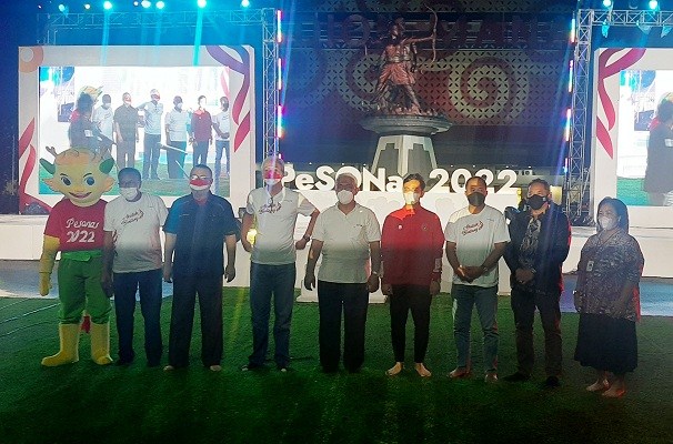 Ganjar dan Gibran Meriahkan Peluncuran PeSONas 2022 di Manahan