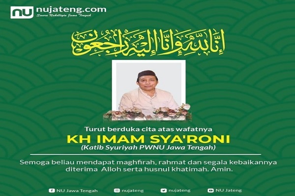 Innalillahi, Khatib Syuriah PWNU Jateng Wafat