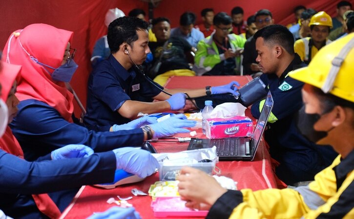 Peringati Bulan K3 Nasional, Ratusan Karyawan Semen Gresik Ikut Pendonoran Darah