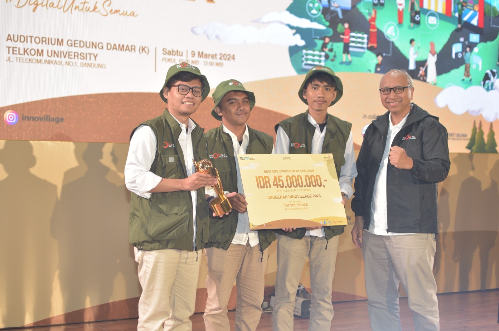 PT Telkom Indonesia dan Telkom University Gelar Awarding Innovillage 2023