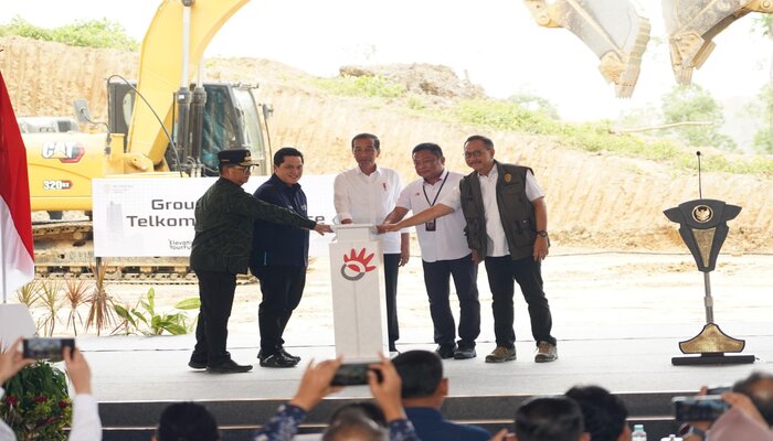 Pembangunan Telkom Smart Office di IKN Dimulai, Presiden Jokowi Lakukan Groundbreaking