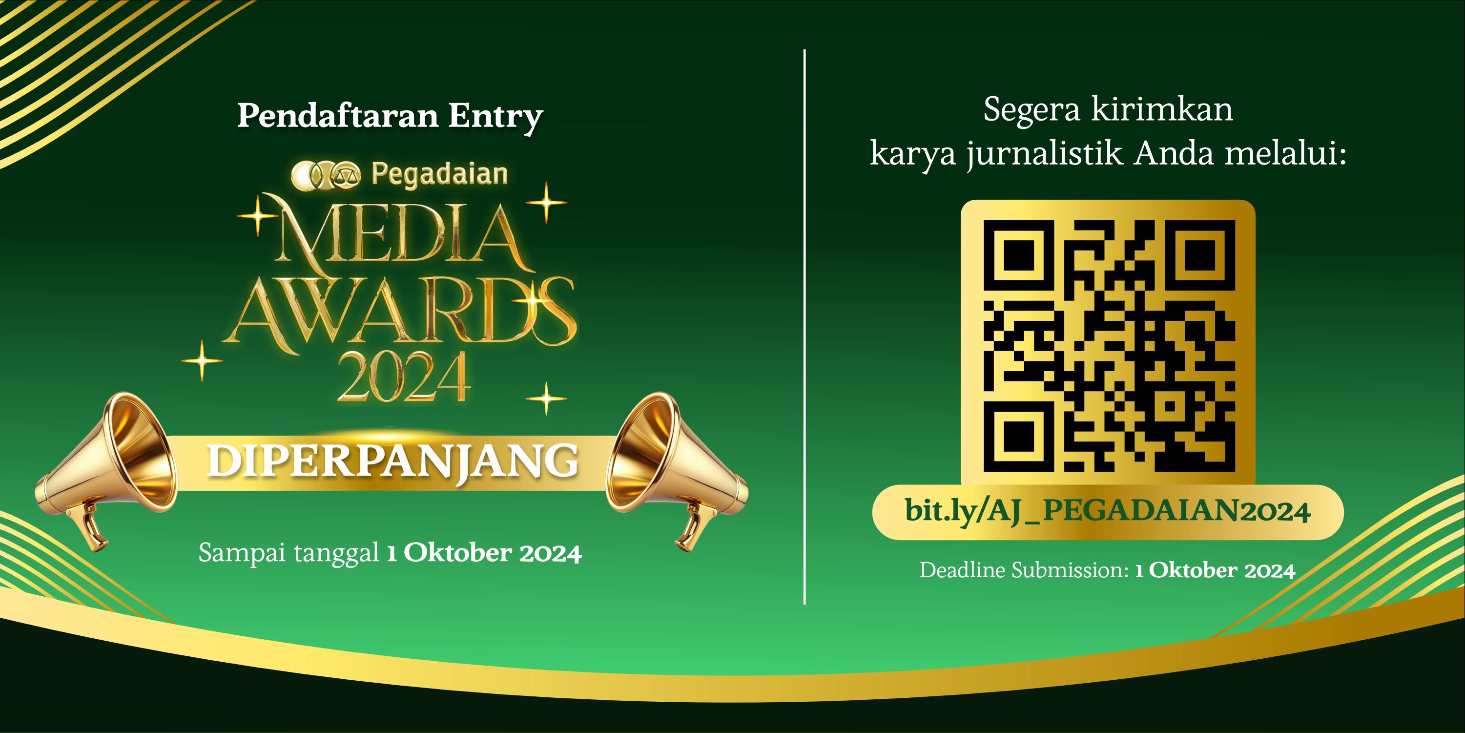 Kabar Gembira untuk Para Jurnalis! Pendaftaran Pegadaian Media Awards 2024 Diperpanjang