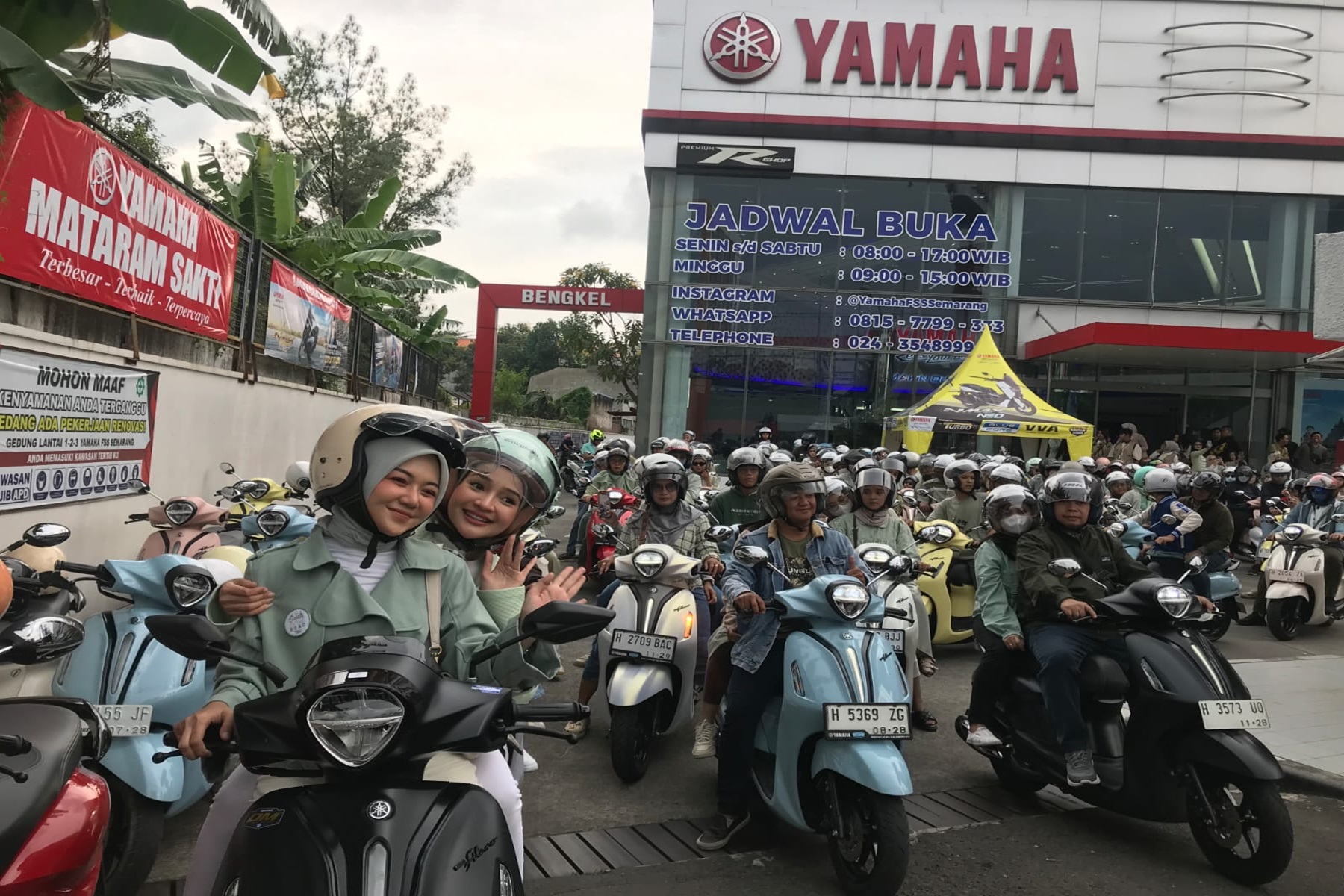 Touring Yamaha Grand Filano di Semarang: Jelajahi Kota hingga Berbagi di Panti Asuhan