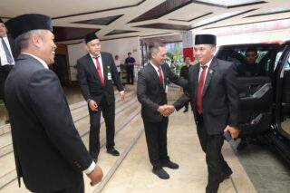  Ketua DPRD Jawa Tengah (Jateng) Sumanto (kanan) dalam sebuah kegiatan belum lama ini. (Istimewa)