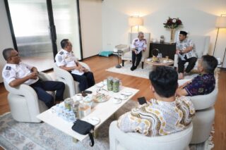 Wakil Gubernur Jawa Tengah, Taj Yasin menerima tamu dari Dinas Perhubungan Provinsi Jawa Tengah di Rumah Dinas Wakil Guernur, Kota Semarang, Selasa (18/11/2025). (Istimewa)